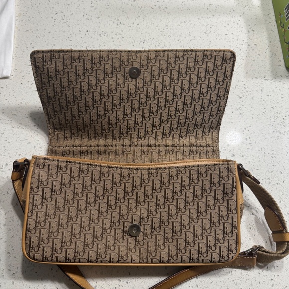 2003 Christian Dior Trotter Monogram Leather Shoulder Bag - Picture 6 of 7